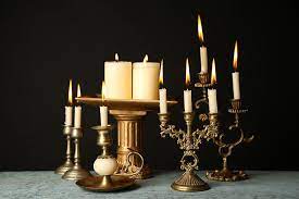 Candles, Candle holders