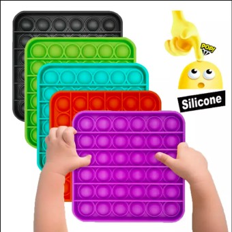 Colorful Anti-Stress Fidget Toys Push Pops Bubble Sensory Squishy Stress Reliever Autism Needs Anti-stress Pop it Kid Toy For Children