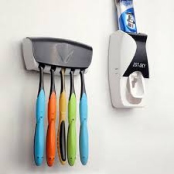 Automatic Toothpaste Dispenser Toothbrush Holder in Nepal