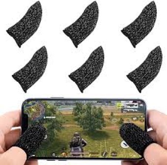 2PCS thumb finger sleeve | Slip-Proof Sweat-Proof Professional Touch Screen Thumbs Finger Sleeve for Pubg Mobile Phone Game Gaming