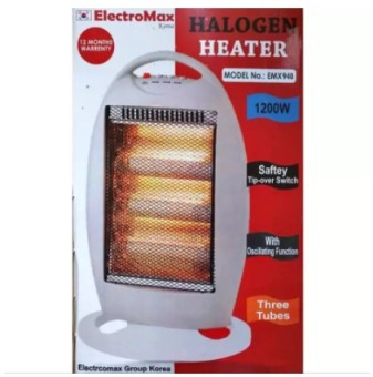 Electromax Halogen Heater 1200W Model No : Emx940