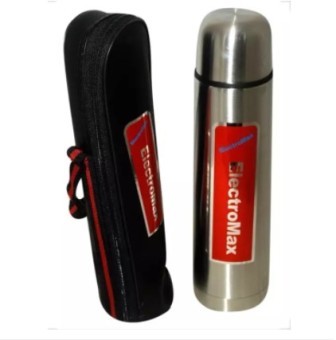 Stainless Steel Thermos Vacuum Flask Hot & Cold - 1L With Carrying Case