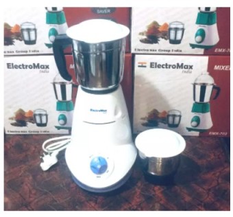 Electromax Mixer Grinder EMX-702 With 2Jars, Classic 500W Mixer 