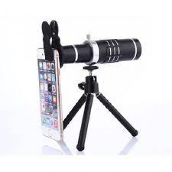 18X Mobile phone lens With Tripod, A digital camera lens with tripod stand