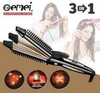 Gemei 2929 3 in 1 Hair Iron