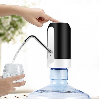 USB Charging Wireless Automatic Stainless Steel Drinking Portable Electric Switch Water Dispenser for All Types of Jar, Bottles