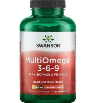 Swanson Fishoil products | Multiomega 3-6-9 (Flax Borage Fish) 2400 MG Fish Oil