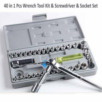 40 In 1 Wrench Tool Kit With Screwdriver And Socket