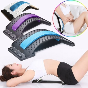 Back Massager Stretcher Equipment | Massage Tools Fitness Lumbar Support Relaxation Spine Pain Relief