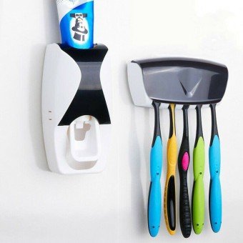 Automatic Toothpaste Dispenser Toothbrush Holder | Toothbrush Family Sets-Color Assorted