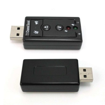 Sound Card Adapter With Mic Usb 7.1 Channel 3D Stereo Audio - Plug And Play - Compatible With Windows Xp/Vista/Windows 7/Windows 8