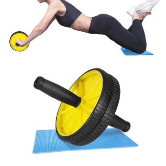 Fitness Ab Roller for Abdominal Training - Fitness Exercise Abs Roller Wheel for Home and Gym