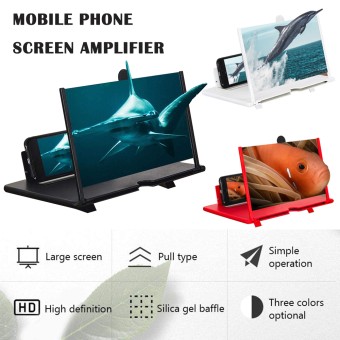 12 Inch Phone Screen Magnifier 3D Telescopic Amplifier Projector Screen For All Smartphones