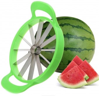 STAINLESS STEEL WATERMELON CUTTER & FREE APPLE CUTTER