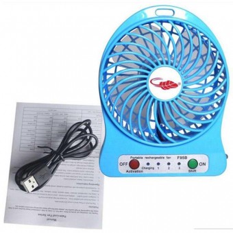 RECHARGEABLE 3 MODE PORTABLE MINI FAN USB LITHIUM BATTERY