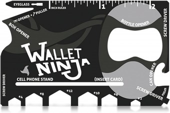 18 In 1 Wallet Ninja Multi Purpose Tool Kit 