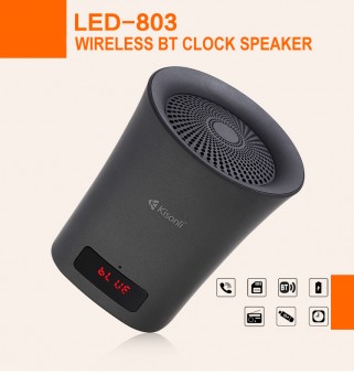 KISONLI LED CLOCK SPEAKER | USB FM RADIO ALARM CLOCK BLUETOOTH SPEAKER