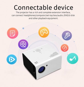 T10 ANDROID LED PROJECTOR |1080P PORTABLE PROJECTOR | 9500 LUMENS 