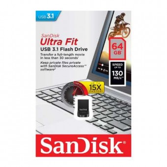 SANDISK 64GB Flash Drive | SANDISK 64GB ULTRA FIT USB 3.1 PENDRIVE