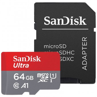 SanDisk Ultra 64GB memorycard | microSDXC UHS-I Card with Adapter