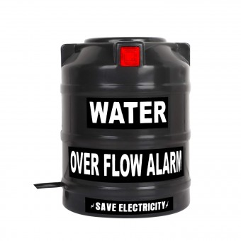 Plastic Water Over Flow Tank Alarm with Hindi Voice Sound/Water Sensitive Overflow Alarm- (Black)