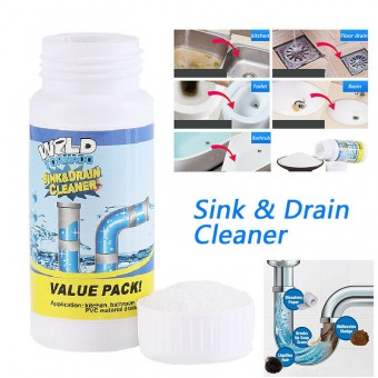 Powerful Sink Drain Cleaner High Efficiency Kitchen Cleaner Portable Powder Cleaning Tool Super Clog Remover Pipe Cleaner