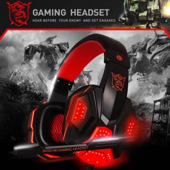 PLEXTONE PC780 Gaming Headphones LED Light HD Gaming Headset with Mic E-Sports Over Ear Bass