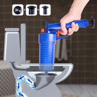 Air Drain Blaster Pump Plunger Sink Pipe Clog Remover Toilets Bathroom Kitchen Cleaner PIPE DREDGER