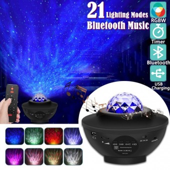 Galaxy Projector Light Bluetooth Remote Control Starry Projection Lamp Star Projector Light Star Night Light with Mp3