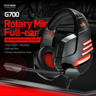 PLEXTONE G700 Super Gaming Headset Gear Lightweight EXTRA BASS Noise Isolation 3.5mm Audio jack Gaming Earphones