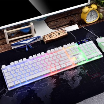 KM320 Shining Keyboard And Mouse Combo With Light K-Snake