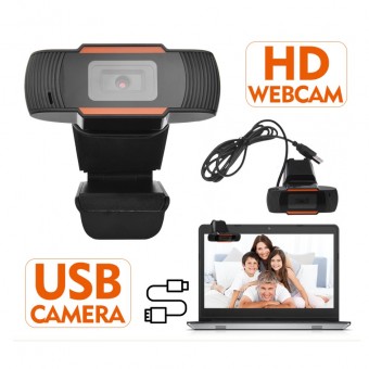 1080P WEBCAM, HD MINI PLUG AND PLAY PORTABLE WEB CAMERA WITH MICROPHONE FOR LAPTOP ONLINE STUDYING, VIDEO CALLING AND CONFERENCING