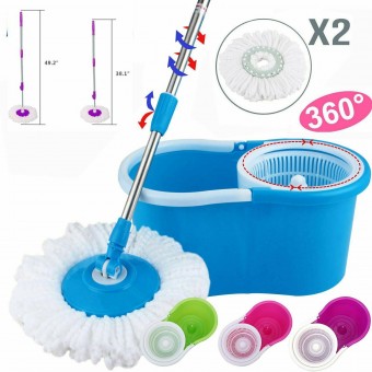 Easy Spin Mop Magic 360° with Bucket Dual Mop Heads