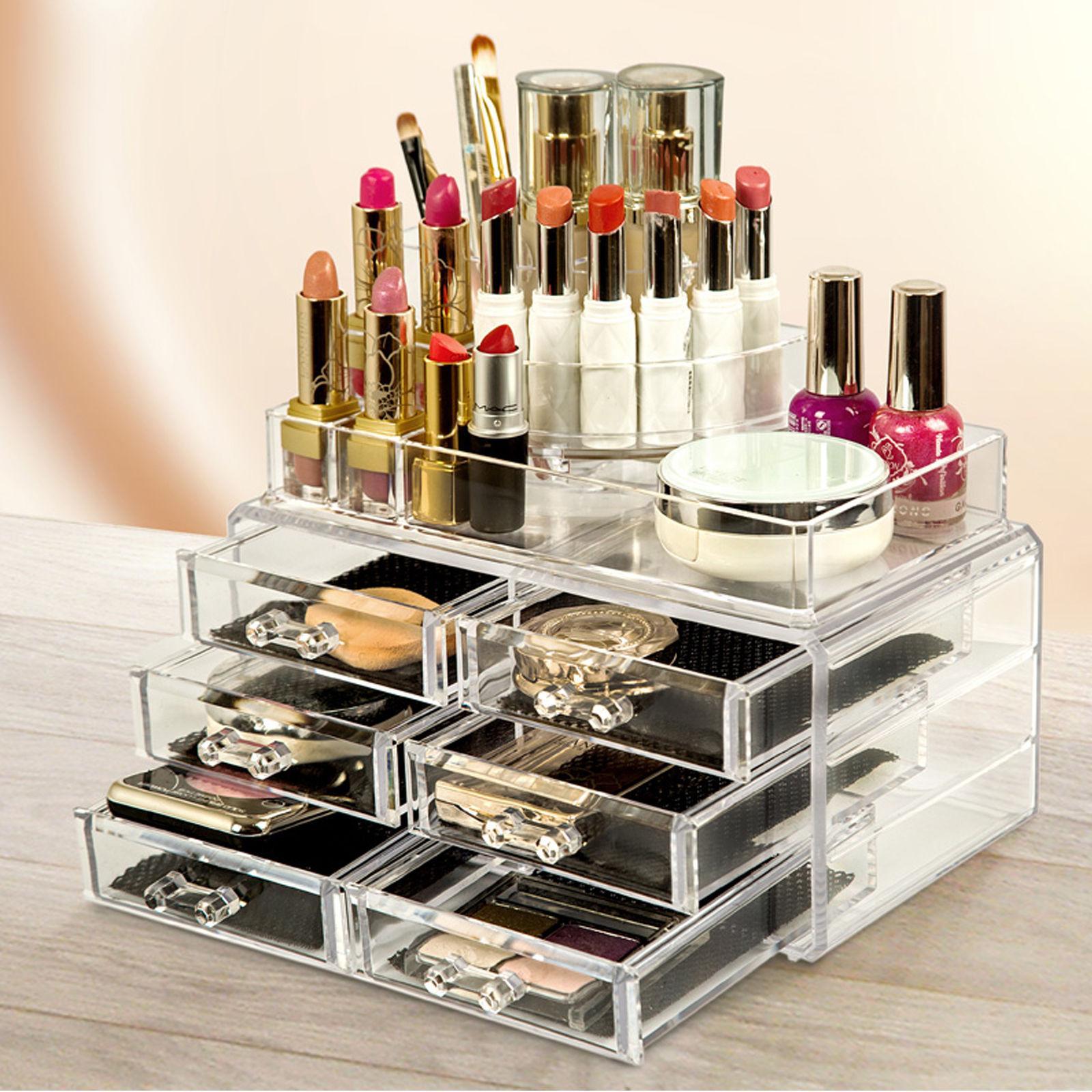 Cosmetic Makeup Organizer with Drawers Bathroom Skincare Storage Box❤