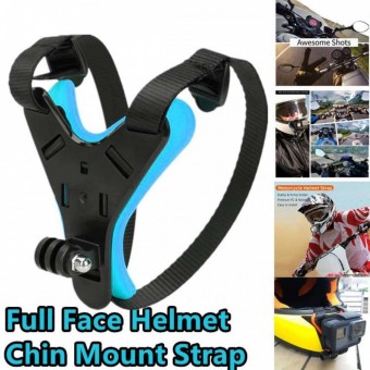 Full Face Motorcycle Helmet Chin Mount With Phone Holder Bracket