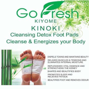 Kinoki Cleansing Unwanted Toxins Remover | Natural Detox Foot Patches Adhesive Pads Kit | 10 Adhesive Pads Kit Natural 100% Toxins Remover