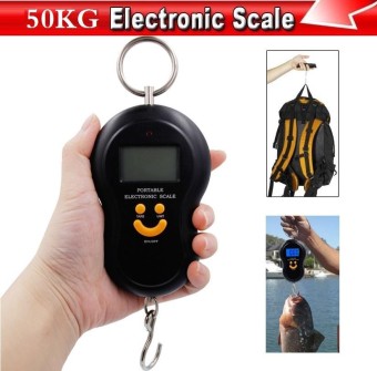  50Kg 10G Portable Handy Pocket Electronic Digital LCD Scale | Hanging Fishing Hook For Kitchen, Luggage Balance | Weight Weighing Hand Scales