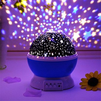  Night Light Lamp Projector | Stars Light Rotating Projector | Star Projector Lamp With Colors | 360 Degree Moon Star Projection With USB | Table Lamp For Kids Room