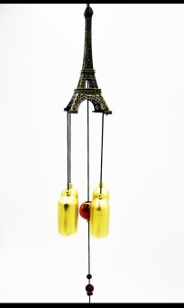 Paris Tower Metal Tubes | Bells | Windchime | Outdoor Wind Chimes | Living Yard Garden Home Hanging Decoration Ornaments