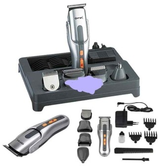 Gemei Rechargeable Grooming Kit Gm 580 | 7 In 1 Nose Hair Trimmer | Beard Trimmer And Shaver | Cordless Gm580