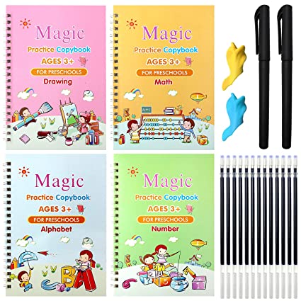 2021 3 Books/Set English Reusable Copybook for Calligraphy Learning  Alphabet Books for Kids Children Handwriting Practice Books - AliExpress