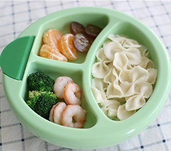 Warm Water Filling Baby Feeding Plate Food Warming Plate Sage to Eat Training Healthy & Unbreakable