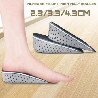 Breathable Memory Foam Height Increase Insole Invisible Increased Heel Lifting Inserts Shoes Elevator Insoles for Men Women