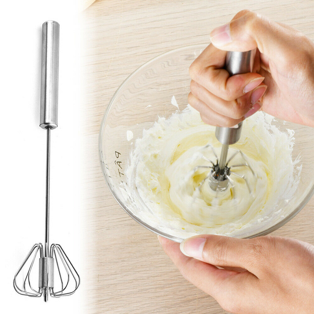 Manual Hand Mixer, Stainless Steel & Silicone Non-Stick Coating Hand Egg  Mixer, Rotary Manual Hand Whisk Egg Beater Stainless Steel Mixer Kitchen  Tools 