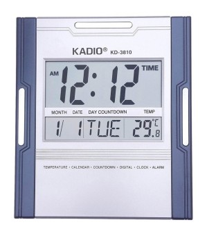 Smart Kadio Big Bright Digital Wall Clock With Calendar Thermometer