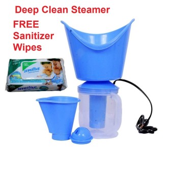 High-Quality Deep Clean Throat Face Mouth Nose Steamer Sauna Vaporizer For Cold And Cough Heal With Sanitizer Wipes