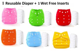 Washable & Reusable Diapers Newborn Cotton Cloth Nappy Diaper Baby Cloth Diaper With Inserts