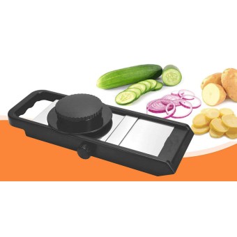 Jony Adjustable Vegetable Fruit Slicer with Different Thickness Knob Ideal for Potato Onion Carrots Cucumber Potato Chips Slicer Cutter