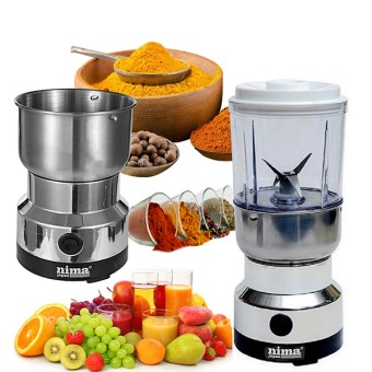 Nima 2 in 1 Electric Spice Grinder & Juicer – Silver