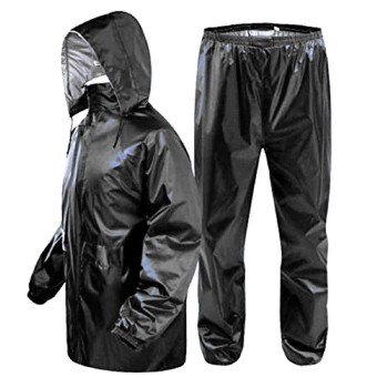 Men’s Bike/Scooter Water Proof Solid Raincoat with Bag